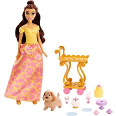 Disney Princess Collectible Dolls Set of 6 with 6 Royal Clips Fashions