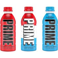 PRIME Hydration Drink Variety Pack Tropical Punch Ice Pop Blue Raspberry 473ml 6