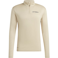Beige - Herre T-skjorter & Singleter Adidas Terrex Multi Half-Zip Long Sleeve T-shirt