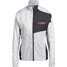 Damen - Trainingsbekleidung Jacken Adidas Terrex Trail Running Windbreaker - White/Grey Two