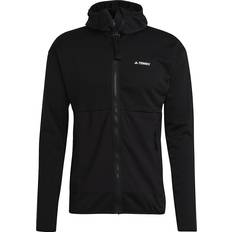 Herren - Outdoorjacken - Weiß adidas Terrex Tech Flooce Light Hooded Hiking Jacket Mens