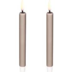 Brune Lysestaker, Lys & Lukt Uyuni Mini Taper LED-lys 13.8cm 2st