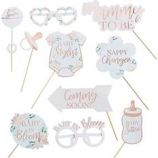 Ginger Ray Photoprops Floral Baby Shower 10-pack
