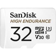 32 GB - microSDHC Memory Cards SanDisk High Endurance microSDHC Class 10 UHS-I V30 U3 100/60MB/s 32GB +SD Adapter