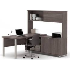 L shaped desk grey Bestar Pro-Linea L-Shaped