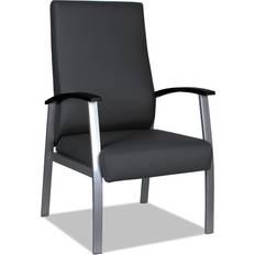 Black Armchairs Alera metaLounge Series High-Back Guest Armchair