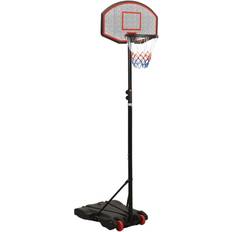 Hvite Basketballstativer vidaXL Basketball Stand Black 216-250 cm Polyethene