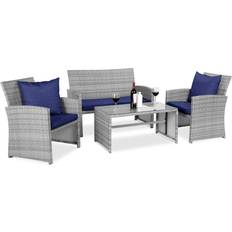 Patio Furniture Best Choice Products 4 pcs Outdoor Lounge Set