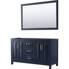 Wall Bathroom Cabinets Wyndham Collection Daria 59" Double