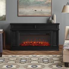 Real Flame Torrey Landscape 60 in. Freestanding Wooden Electric Fireplace in Black