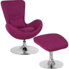 Lounge Chairs Flash Furniture Egg Series Magenta