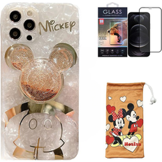 Mobile Phone Cases Hosiss Cute Storage Bag + Cartoon Case with HD Screen Protector for iPhone 11