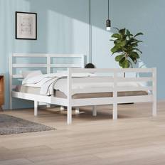 vidaXL 160 Solid Pine Bed Frame Bettrahmen