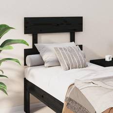 Sengegavler vidaXL black, 103.5 Solid Wood Pine Bed Sänggavel