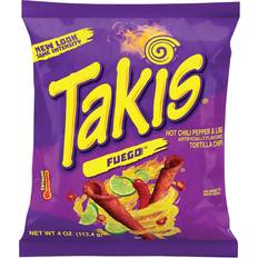 Food & Drinks Takis Fuego Rolled Hot Chili Pepper Tortilla Chips 4oz 1