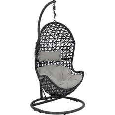 Sunnydaze Liza Loveseat Hanging Eggchair Replacement Cushions - Gray