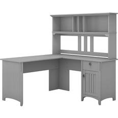 L shaped desk grey Bush Furniture Salinas L Shaped Writing Desk 60x60"