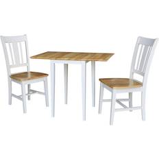 International Concepts Cain Small Dual Drop Leaf Dining Set 2