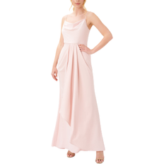 Adrianna Papell Satin Crepe Draped Gown