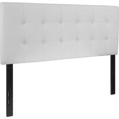 White headboards full size beds Flash Furniture Lennox Tufted Headboard