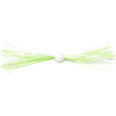 Clam Fishing Gear Clam Silkie Ice Jig Trailer 1-1/2'' Chartreuse/White