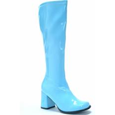 Silver - Women High Boots Ellie Adult Blue Gogo Boots Blue