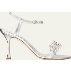 Manolo Blahnik 42 Sandaletten Manolo Blahnik Silver Finah Sandals IT