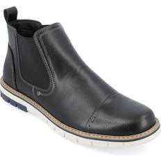Black - Men Chelsea Boots Vance Co. Waylon Men's Pull-On Chelsea Boots, 10.5, Black