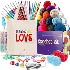 Chunky Blanket Yarn for Knitting 437 yd. 28 oz. (800 g) & Crocheting, Thick  Yarn Balls , Circular Knitting Needle, Crochet Hooks, Measuring Tape