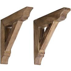 Crystal Art Gallery American Decor Rustic Wood Corbels Brackets Set of 2