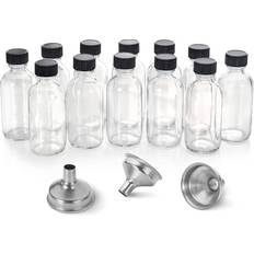 Glass Water Bottles Aozita Small Water Bottle 2fl oz 12