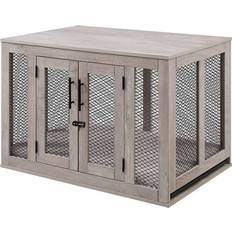 Unipaws Furniture Style Dog Crate with Cushion Medium 60.2x66.5