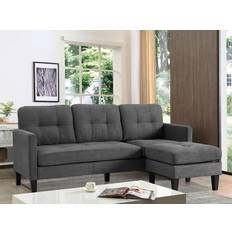 Convertible Sectional Sofa 73.8" 4 Seater