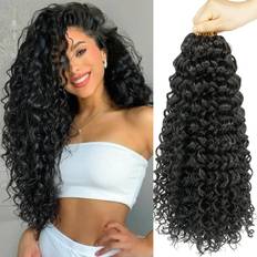 ENBEAUTIFUL Deep Wave Braids Curly Crochet Hair 18 inch 8-pack