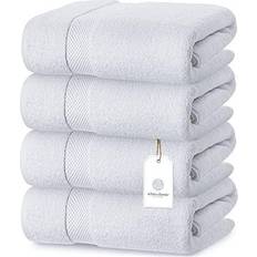 White Classic Luxury Bath Towel Silver, Red, Pink, Blue, Green, Gray, Beige, Brown, White, Black (137.2x68.6)