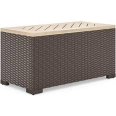Outdoor Side Tables Homestyles Palm Springs Brown Outdoor Side Table