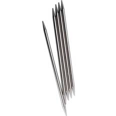 ChiaoGoo 6-Inch Double Point Stainless Steel Knitting Needles, 5/3.75mm