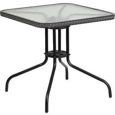 Garden Table Flash Furniture Square Tempered