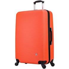 Orange Suitcases InUSA Royal Lightweight Hardside Medium Checked Spinner