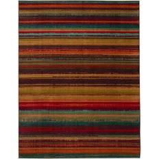 Mohawk Home Boho Stripe Brown, Multicolor, Red, Gold, Blue, Green