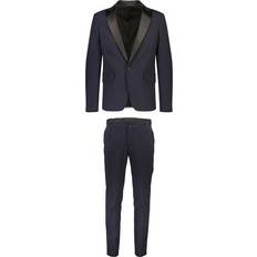 Blau Anzüge Lindbergh Sustainable Stretch Tuxedo Suit