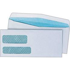 Window Envelopes Universal #9 Gummed Double Window Business Envelopes 3 7/8x8 7/8" 500-pack