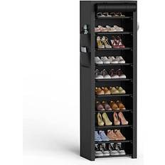 Vtrin Modern Black Shoe Rack 17.7x68.9"