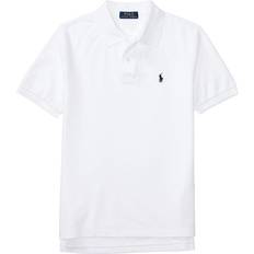 Buttons Tops Children's Clothing Ralph Lauren Big Boy's The Iconic Mesh Polo Shirt - White (323603252004-100)