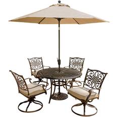 Patio Dining Sets Hanover TRADITIONS5PCSW-SU Traditions Five Patio Dining Set