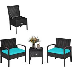 Rattan Patio Furniture Costway HW63757TU Bistro Set