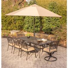 Patio Furniture Hanover Traditions 9-Piece Rust-Free Patio Dining Set