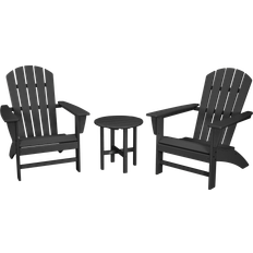 Patio Furniture Polywood Nautical Adirondack Outdoor Lounge Set