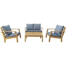 Wood Patio Furniture Dukap Truwood 4pc FSC