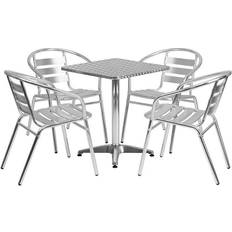 Aluminum Patio Dining Sets Flash Furniture Lila 23.5